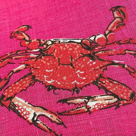 J. Crew Ratti Linen King Crab Print Button Up Shirt - Picture 12 of 12